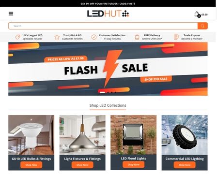 website thubmnail of LED Hut