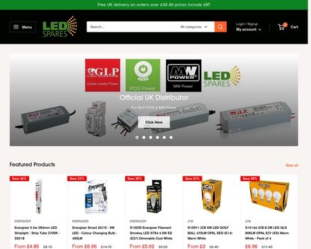 website thubmnail of LED Spares