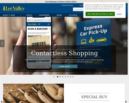 website thubmnail of LeeValley