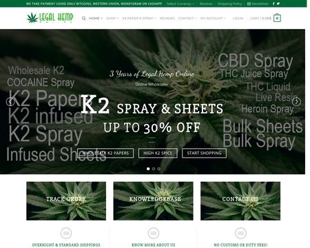 website thubmnail of Legal Hemp Online