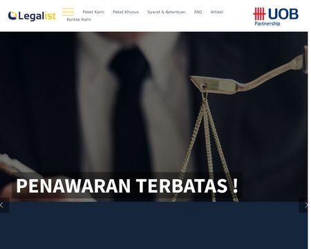 website thubmnail of Legalist.id