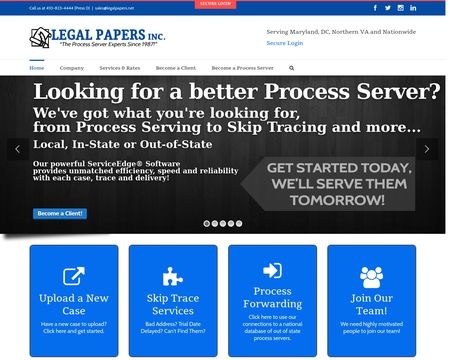 website thubmnail of Legal Papers Inc.