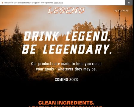 website thubmnail of Legend Drinks