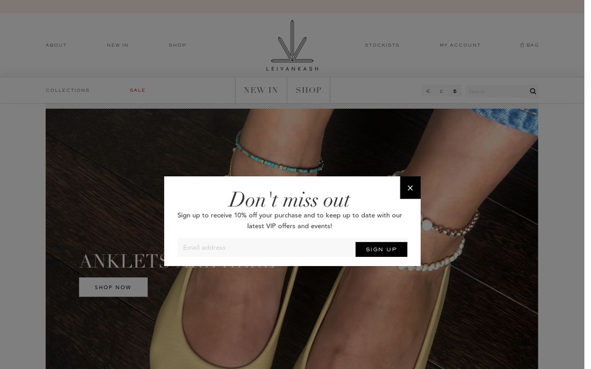 website thubmnail of LeiVanKash Jewellery
