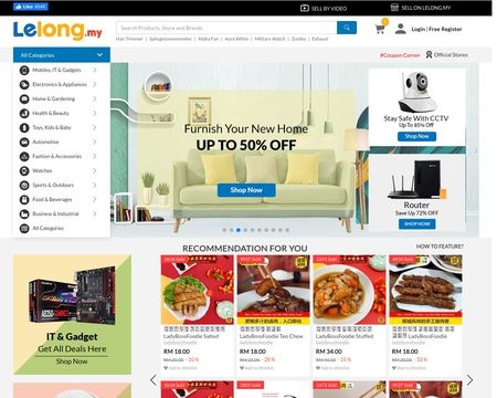 website thubmnail of Lelong