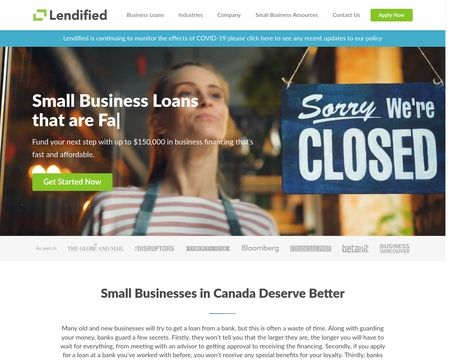 website thubmnail of Lendified