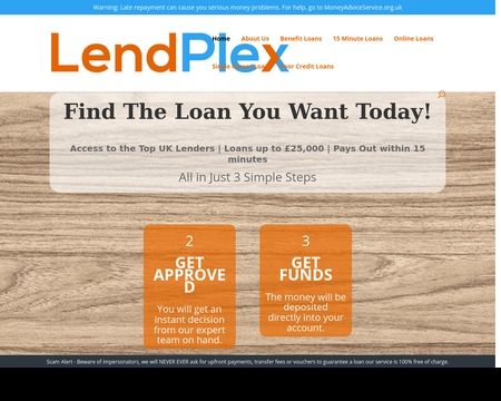 website thubmnail of Lendplex.co.uk