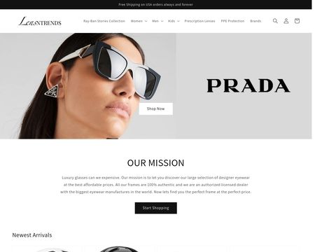 website thubmnail of Lens n Trends