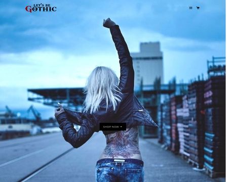 website thubmnail of Let's Be Gothic