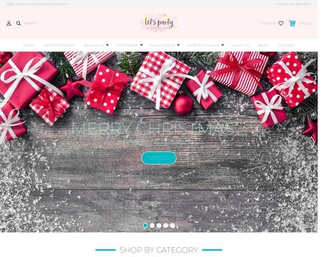 website thubmnail of Let's Party With Balloons | Powered By GoRank |