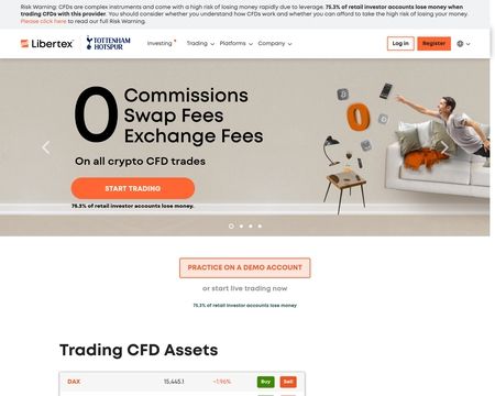 website thubmnail of Libertex
