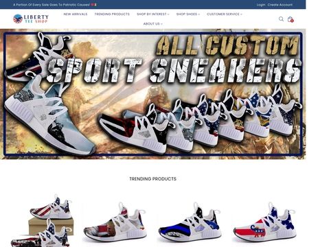 website thubmnail of Liberty Tee Shop