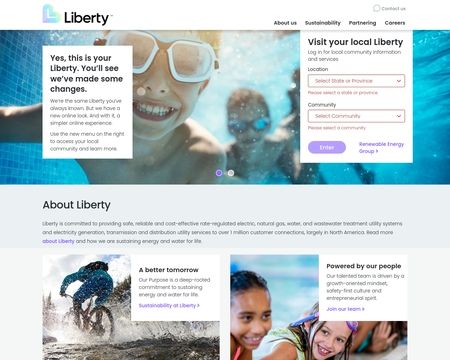 website thubmnail of Libertyutilities