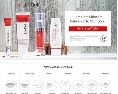 website thubmnail of LifeCell Cream