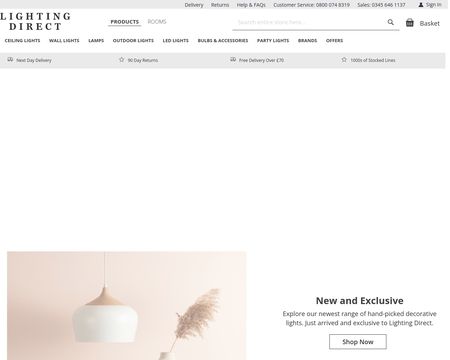 website thubmnail of Lighting Direct