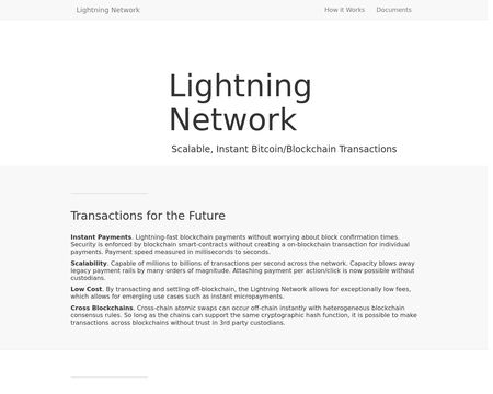 website thubmnail of Lightning.network