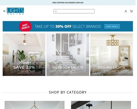 website thubmnail of Lights Online