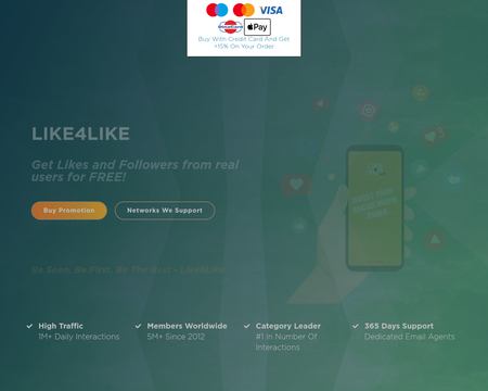 website thubmnail of Like4Like.org
