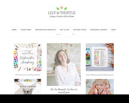 website thubmnail of Lily & Thistle