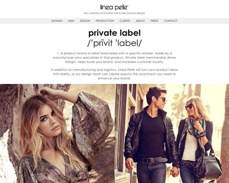 website thubmnail of Linea Pelle