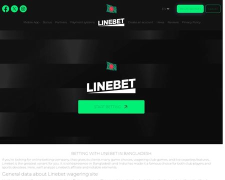 website thubmnail of Linebetmobile