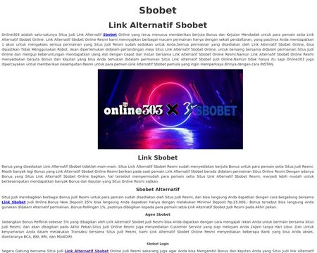 website thubmnail of Linkalternatifsbobet.webflow.io