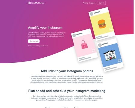 website thubmnail of Linkmy.photos