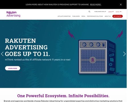 website thubmnail of Rakuten Advertising