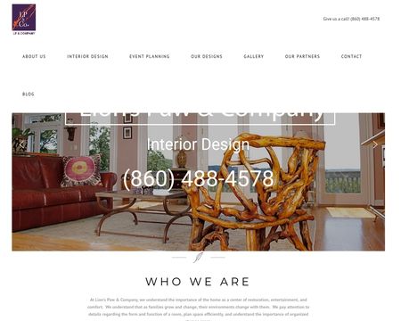 website thubmnail of Lions Paw New Site