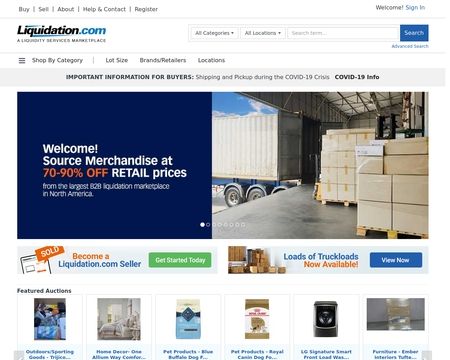 website thubmnail of Liquidation.com