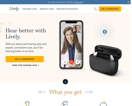 website thubmnail of Listenlively