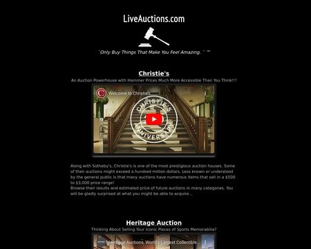 website thubmnail of Liveauctions