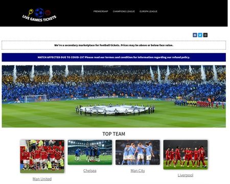 website thubmnail of Livegamestickets