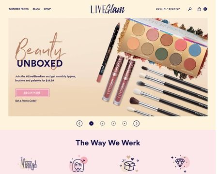 website thubmnail of LiveGlam