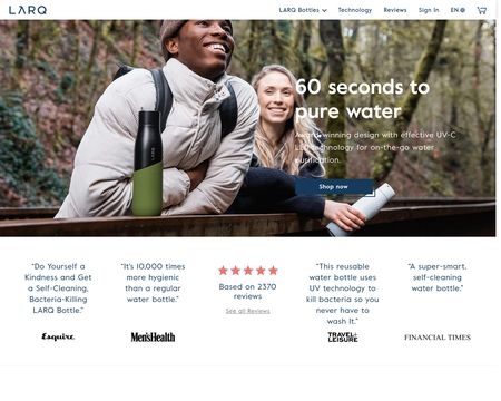website thubmnail of Larq