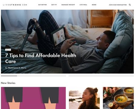 website thubmnail of LiveStrong