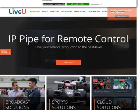 website thubmnail of LiveU