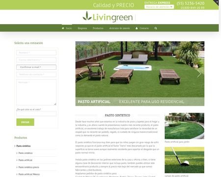 website thubmnail of Livingreen.com.mx
