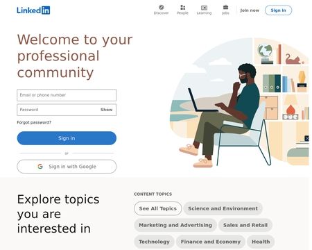 website thubmnail of Lnkd.in