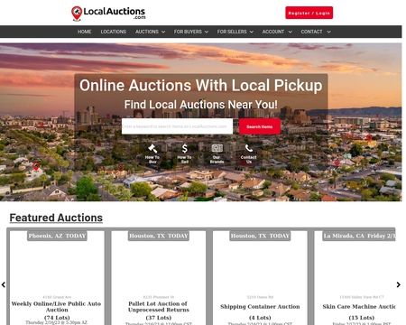 website thubmnail of Localauctions