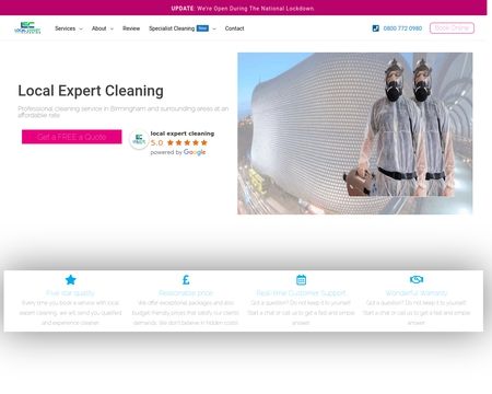 website thubmnail of Localexpertcleaning.co.uk