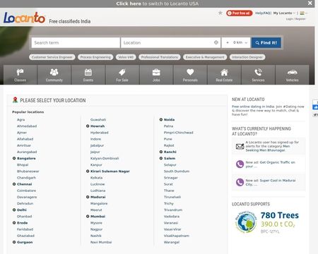 website thubmnail of Locanto.net
