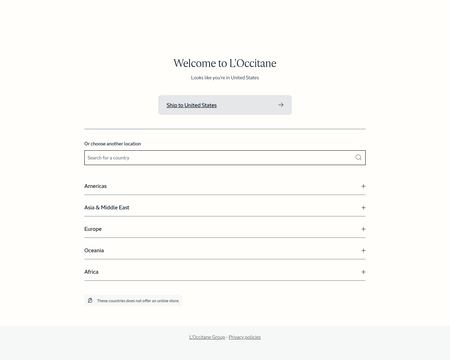 website thubmnail of Loccitane
