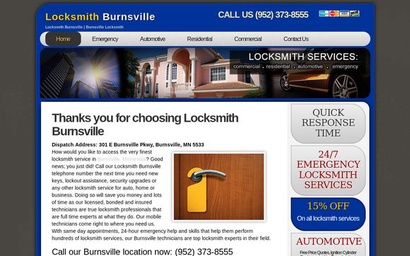 Thumbnail of Locksmithburnsville.com