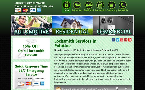 Thumbnail of Locksmithpalatine.net