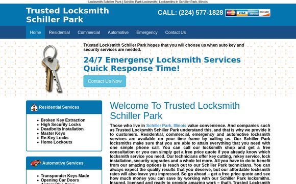 Thumbnail of Locksmithschillerpark.com