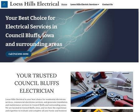 website thubmnail of Loesshillselectrical