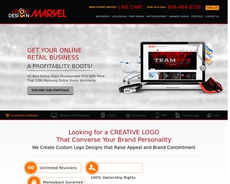 website thubmnail of Logo Design Marvel
