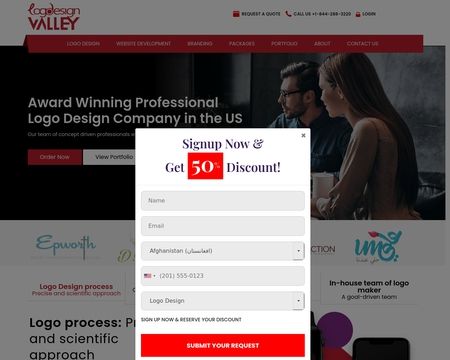 website thubmnail of Logo Design Valley