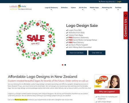 website thubmnail of LogoInn NZ